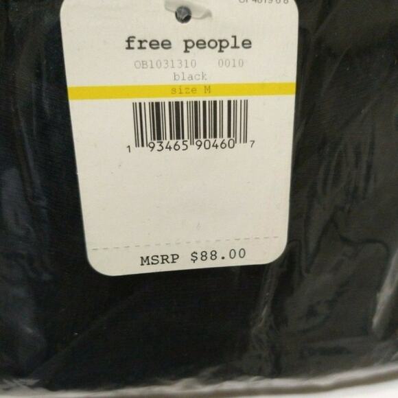 Free People Premonitions Mini Slip Dress Medium Black Lace Trim One Shoulder, M - Picture 5 of 13